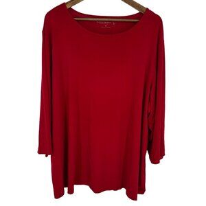 Susan Graver Long Sleeve Round Neck Tunic Size 3X